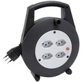 Brennenstuhl - Vario-Line Kabelbox Schlagfestes Gehäuse aus Spezial-Kunststoff. Ergonomisch geformter Tragegriff. Gute Standfestigkeit durch stabilen Doppelfuß. 4 Schutzkontakt-Steckdosen.