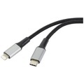 Renkforce [1x USB 2.0 Stecker C - 1x Apple Lightning-Stecker] 2.00 m Schwarz