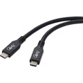 Renkforce USB-Kabel USB 4.0 USB-C™ Stecker 0.80 m Schwarz Aluminium-Stecker