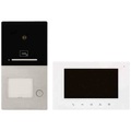 HHG Villa AP Set 1 RL Video-Türsprechanlage Komplett-Set Aluminium (gebürstet), Weiß