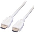 Value HDMI Anschlusskabel HDMI-A Stecker 2.00 m Weiß 11.99.5702 Geschirmt HDMI-Kabel