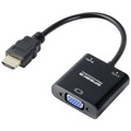 SpeaKa Professional SP-10352148 HDMI Adapter [1x HDMI® - 1x VGA] Schwarz Standard HDMI 0.15 m
