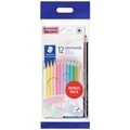 STAEDTLER 146 SET PA PASTELL Farbstifte-Set mit Bleistift und Radierer 14-teilig
