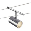 SLV NOBLO SPOT Niedervolt-Seilsystem-Leuchte LED fest eingebaut 8.5 W Chrom