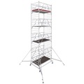 Krause 782076 FahrGerüst Aluminium Rollgerüst fahrbar Arbeitshöhe (max.): 9.40 m Silber 382.5 kg