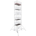 Krause 782106 FahrGerüst Aluminium Rollgerüst fahrbar Arbeitshöhe (max.): 12.40 m Silber 468 kg
