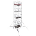 Krause 781079 FahrGerüst Aluminium Rollgerüst fahrbar Arbeitshöhe (max.): 9.40 m Silber 346.5 kg