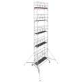 Krause 772091 FahrGerüst Aluminium Rollgerüst fahrbar Arbeitshöhe (max.): 11.40 m Silber 318 kg