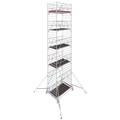 Krause 784087 FahrGerüst Aluminium Rollgerüst fahrbar Arbeitshöhe (max.): 11.50 m Silber 471 kg