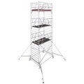 Krause 784056 FahrGerüst Aluminium Rollgerüst fahrbar Arbeitshöhe (max.): 8.50 m Silber 340 kg