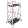 Krause 784025 FahrGerüst Aluminium Rollgerüst fahrbar Arbeitshöhe (max.): 5.50 m Silber 229 kg