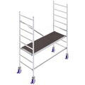Krause 771018 FahrGerüst Aluminium Rollgerüst fahrbar Arbeitshöhe (max.): 3 m Silber 49.5 kg