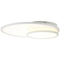 LED-Deckenlampe Bility, rund, Rahmen weiß