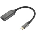Renkforce HDMI Adapterkabel USB-C® Stecker 15 cm Schwarz RF-5234038 Geflechtschirm Thunderbolt?-Kabel