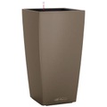 Lechuza - 2er-Set Blumenkästen mit Integriertem Bewässerungssystem Cubico Color 40 - Dunkelbeige