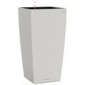 Lechuza - Blumenkasten mit Integriertem Bewässerungssystem Cubico Cottage 30 - Hellgrau