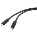 Renkforce USB-C®-Displaykabel USB4® USB-C® 1.00 m Schwarz doppelt geschirmt RF-5241746