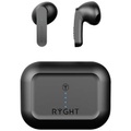 RYGHT, RYGHT MINO In Ear Headset Bluetooth® Stereo Schwarz Mikrofon-Rauschunterdrückung Batterieladeanzeige, Headset, Ladecase,