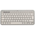 Logitech K380 Multi-Device Bluetooth® Tastatur Deutsch, QWERTZ Sand