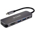 D-Link DUB-2325/E 5 Port USB-C® (USB 3.2 Gen 2) Multiport Hub Anthrazit