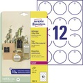 Avery Zweckform, Avery-Zweckform T3004-10 Etiketten (A4) Ø 60 mm Polyester Weiß 120 St. Nicht klebend Anhänger-Etiketten