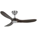 Deckenventilator Eco Genuino 122 chrom/nussbaum