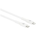 Manhattan USB-Kabel USB-C® Stecker, Apple Lightning Stecker 1 m Weiß 394512