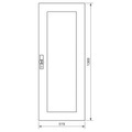 Hager FZ103N Tür (B x H x T) 519 x 1369 x 12 mm Stahl Weiß 1 St.