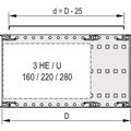 Schroff 24560033 Sichtblende 1 St.