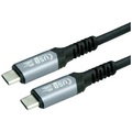 Value USB-Kabel USB4® USB-C® Stecker, USB-C® Stecker 1 m Schwarz Geschirmt 11.99.9086