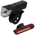 Fischer Fahrrad, FISCHER FAHRRAD Fahrradbeleuchtung Set STOP-30/15 LED Schwarz