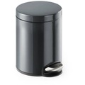 Treteimer Metall rund, Soft Close, 5 Liter, anthrazit