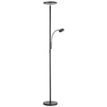 Stehlampe schwarz inkl. LED mit Touch Dimmer und Lesearm - Hanz