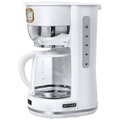 Muse MS-220 W Kaffeemaschine Weiß Fassungsvermögen Tassen=10 Glaskanne, Warmhaltefunktion