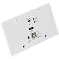 LINDY Cat.6 HDMI 4K60 & Type C HDBaseT EU Wall Plate KVM Extender HDMI®, USB-C®, USB 2.0 HDBaseT Extender (Verlängerung)