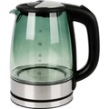 EMERIO WK-119988.8 Wasserkocher BPA-frei, bruchsicher, Überhitzungsschutz Edelstahl, Schwarz, Glas Fassungsvermögen: 1.7