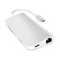 Satechi Thunderbolt Universal-Hub mit Pass-Through und Ethernet silber