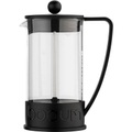 BODUM, bodum PRESS BRAZIL Kaffeebereiter Transparent, Schwarz Fassungsvermögen Tassen=8