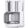 Braun KF 1500 WH Kaffeemaschine Weiß Fassungsvermögen Tassen=10