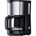 Braun KF 1500 BK Kaffeemaschine Schwarz, Edelstahl Fassungsvermögen Tassen=10 Glaskanne