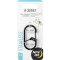 NITE Ize Schlüssel-Karabiner NI-GS2-01-R6 G-Series #2 Schwarz 1 St.