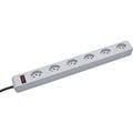 Brennenstuhl 1159552 Steckdosenleiste mit Schalter 6fach Lichtgrau (RAL 7035) CH-Stecker