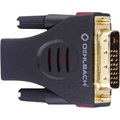 Oehlbach DVI / HDMI Adapter [1x DVI-Stecker 18+1pol. - 1x HDMI-Buchse] Schwarz vergoldete Steckkontakte