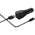 Samsung EP-LN915U KFZ Handy Ladegerät mit Schnellladefunktion Micro USB Schwarz