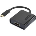 Renkforce USB / HDMI Adapter [1x USB-C™ Stecker - 1x HDMI-Buchse] Schwarz vergoldete Steckkontakte