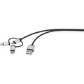 Renkforce iPad/iPhone/iPod Datenkabel/Ladekabel [1x USB 2.0 Stecker A - 1x USB 2.0 Stecker Micro-B, Apple