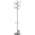 ALCO Garderobenständer 2802 Anzahl der Haken: 8 (Ø x H) 40 cm x 172 cm Metall (pulverbeschichtet) Silber 1 St.