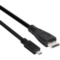 club3D HDMI Anschlusskabel [1x HDMI-Stecker D Micro - 1x HDMI-Stecker] 1 m Schwarz