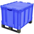 Stapelbehälter lebensmittelgeeignet (L x B x H) 800 x 600 x 638 mm Blau 1657944 1 St.