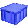 Stapelbehälter lebensmittelgeeignet (L x B x H) 800 x 600 x 438 mm Blau 1658722 1 St.